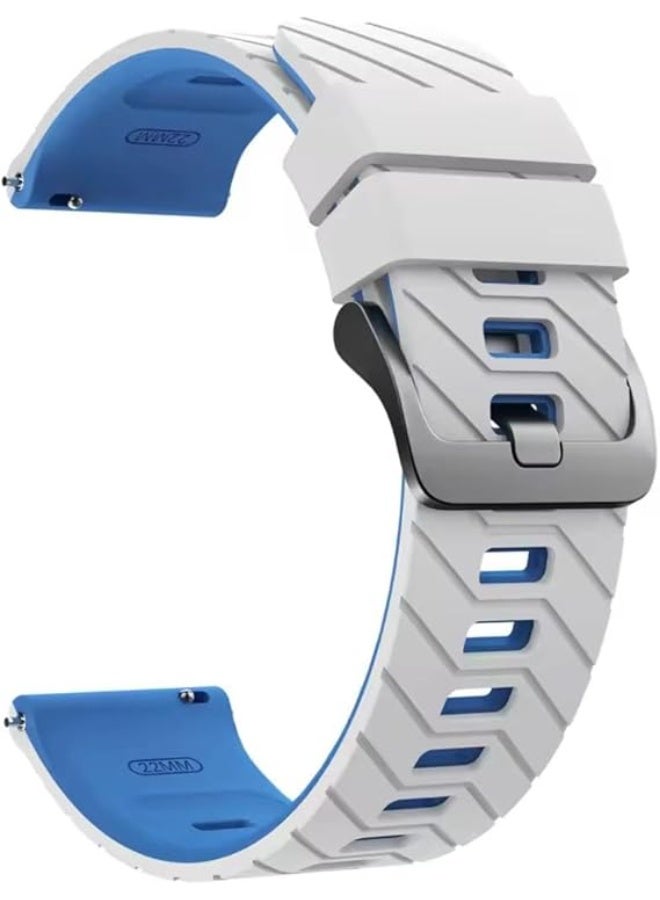 فكرة حزام سيليكون فاخر 22 مم لساعة Huawei Watch GT6 46 مم | GT6 Pro | GT5 46 مم | GT4 | GT2 GT3 46 مم | Watch 4/4 Pro | Watch 3/3 Pro | GT3 | GT3 Pro | GT Runner - Image 3